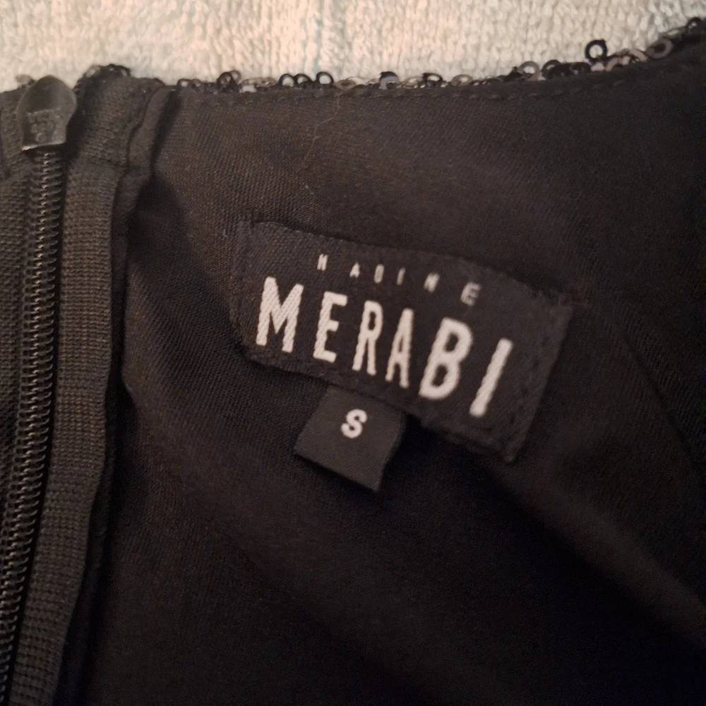 NADINE MERABI Black Sequin Jumpsuit - Picture 2 of 5